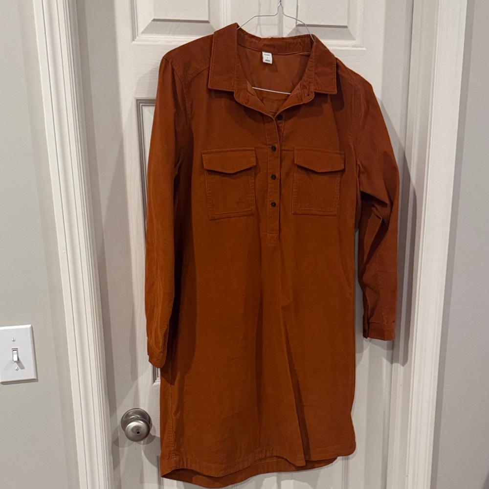 Old Navy Terracotta Shirt Dress